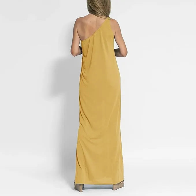 Vestido Sara Longo Um Ombro Só Dress11