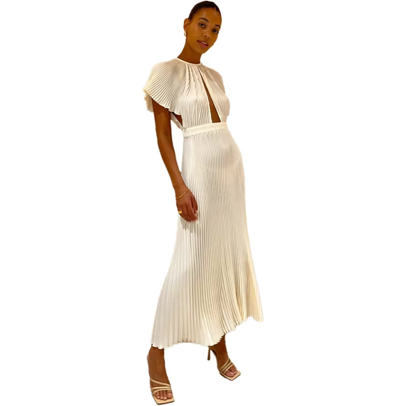 Vestido Longo Plissado Arthemisa Dress11