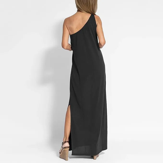 Vestido Sara Longo Um Ombro Só Dress11