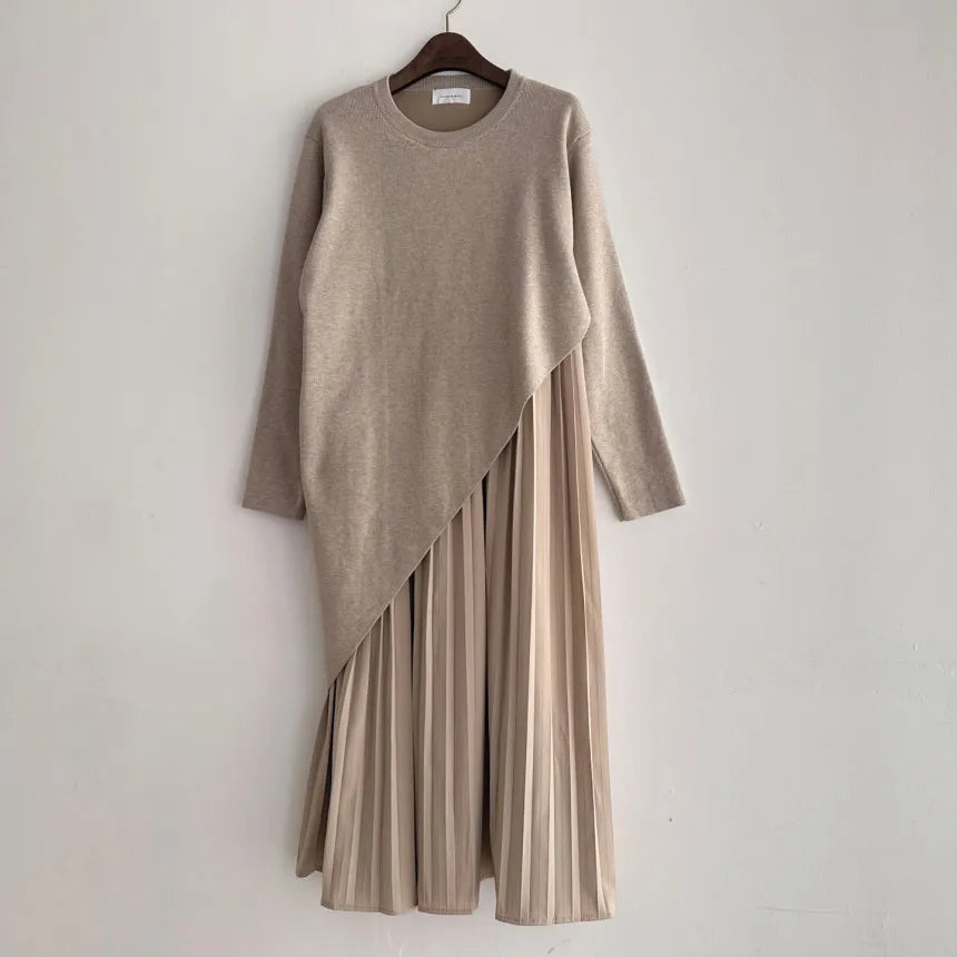 Vestido Eloise Midi - Tricô e Saia Plissada Dress11