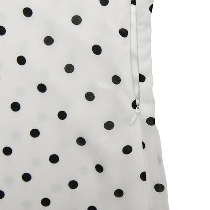 Vestido Melina Longo Poá Decote Drapeado Dress11
