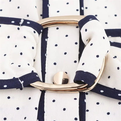 Vestido Midi Diora de Poá com Gola Polo Dress11