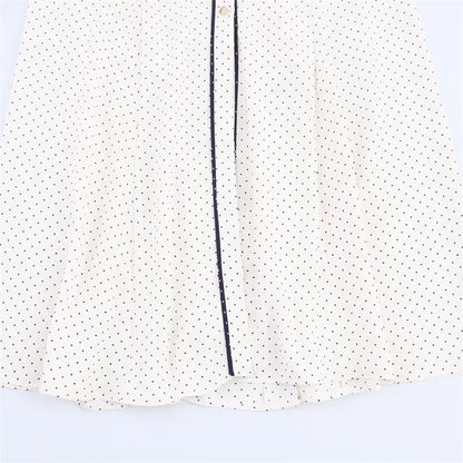 Vestido Midi Diora de Poá com Gola Polo Dress11