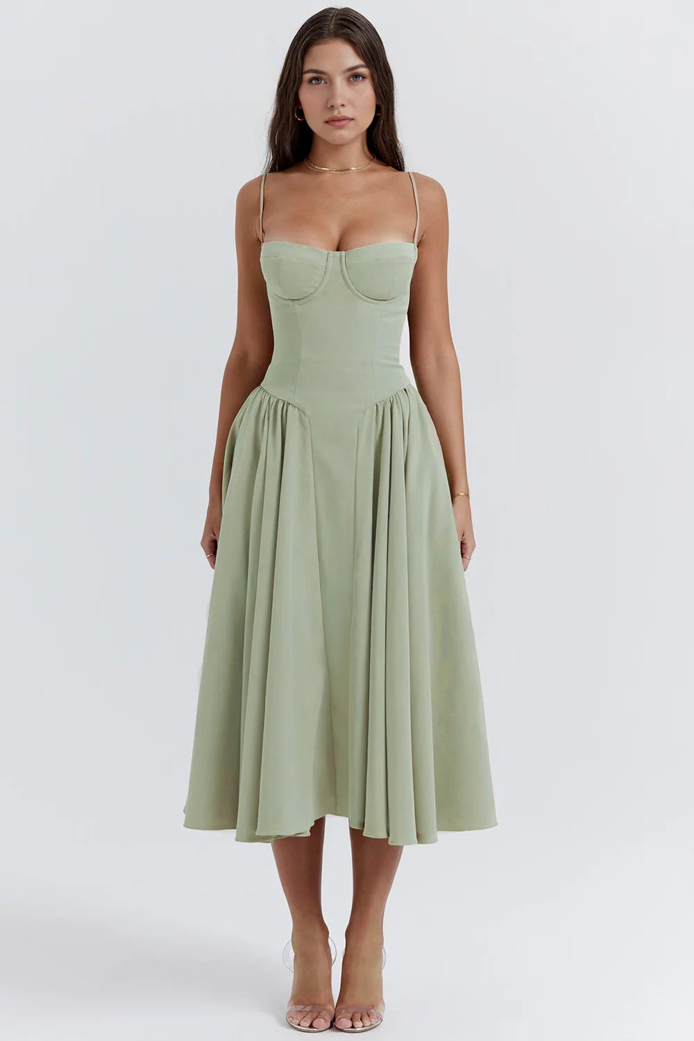 Vestido - Midi Isadora -Cintura Baixa Dress11