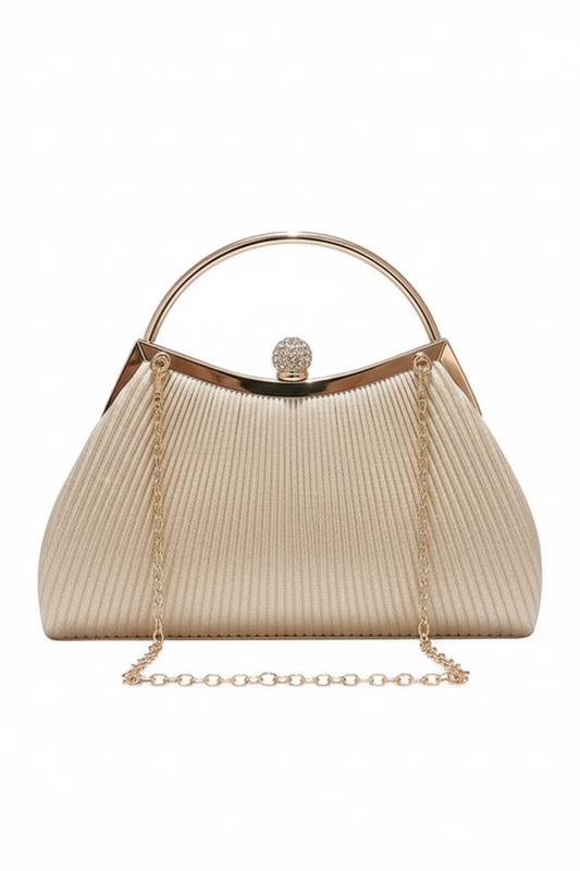 bolsa elegante dress eleven frontal com corrente fina e design estruturado