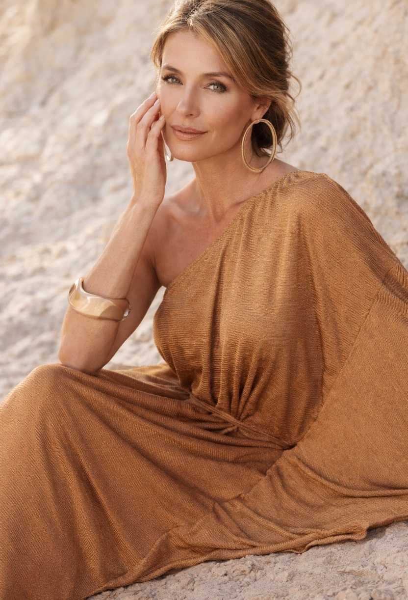 vestido longo kaftan elegante feminino com manga unica e caimento fluido ideal para dia das maes dress eleven