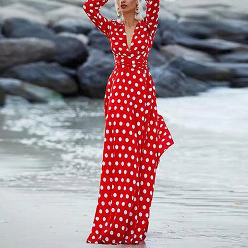 Vestido Helena Poá Long Dress11