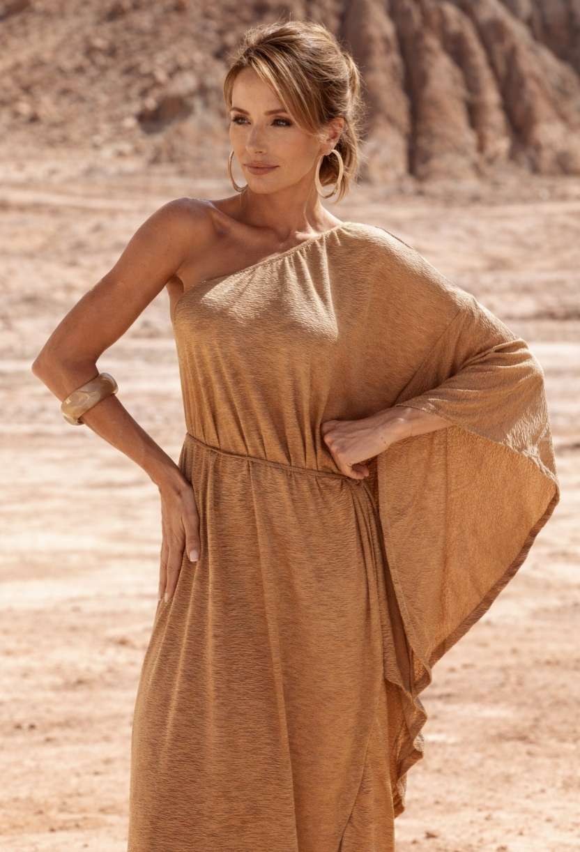 vestido elegante manga unica feminino com modelagem ampla e sofisticada para ocasioes especiais dress eleven